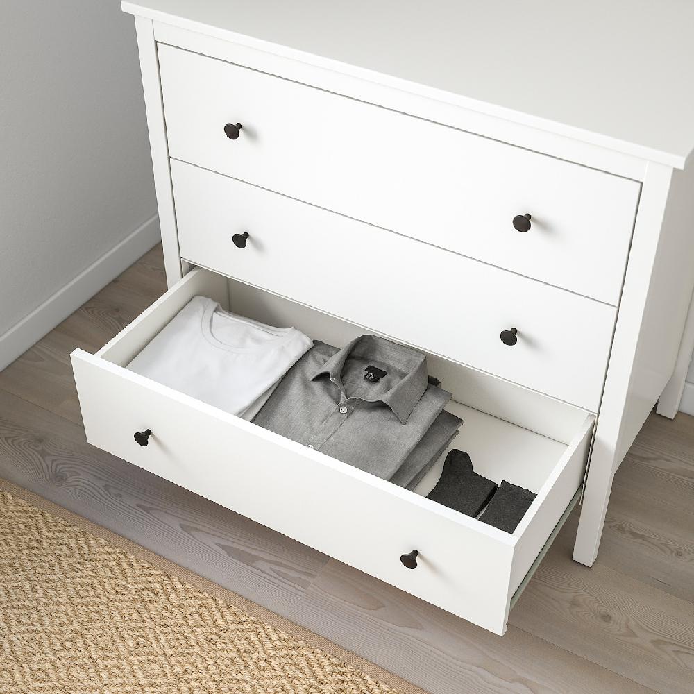 IKEA KOPPANG Kommode mit 3 Schubladen weiß 90x83 cm Valentinstagsangebot