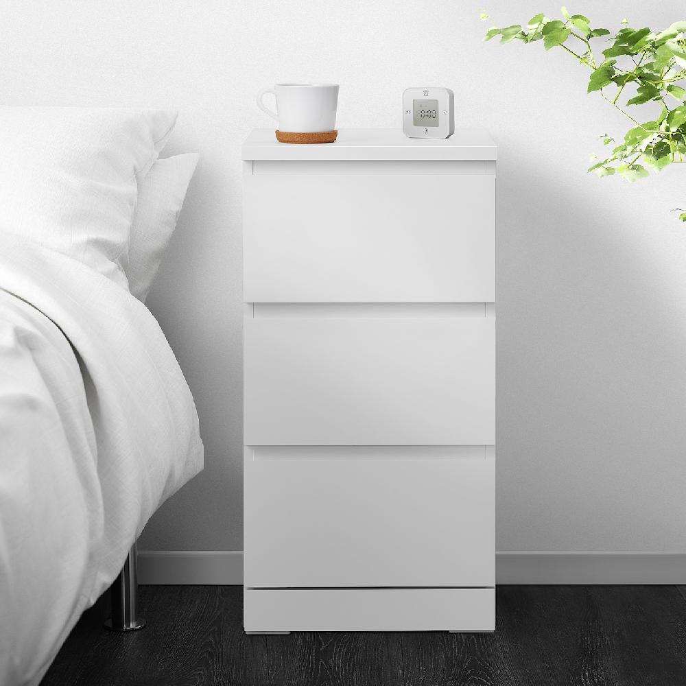 IKEA MALM Kommode mit 3 Schubladen weiß 40x78 cm Neueste Mode