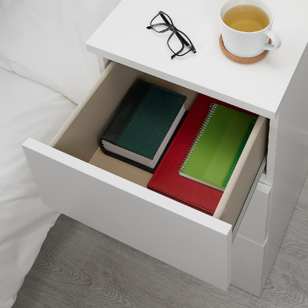 IKEA MALM Kommode mit 3 Schubladen weiß 40x78 cm Neueste Mode