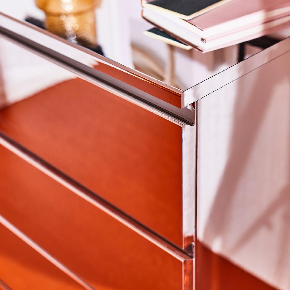 IKEA MALM Kommode mit 3 Schubladen Spiegeleffekt 80x78 cm Zeitlich begrenztes Angebot
