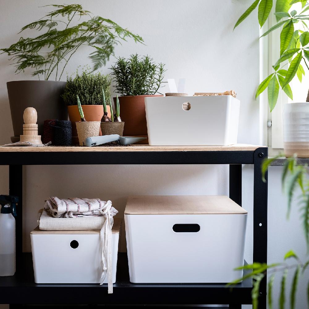 IKEA KUGGIS Box weiß 26x35x15 cm Blitzangebot