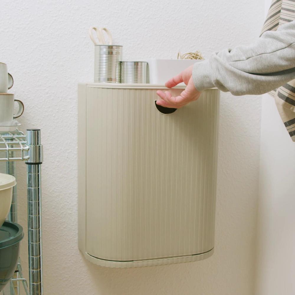 IKEA GÅRDSBUTIK Tonne mit Deckel graubeige 21 l Saisonale Angebote
