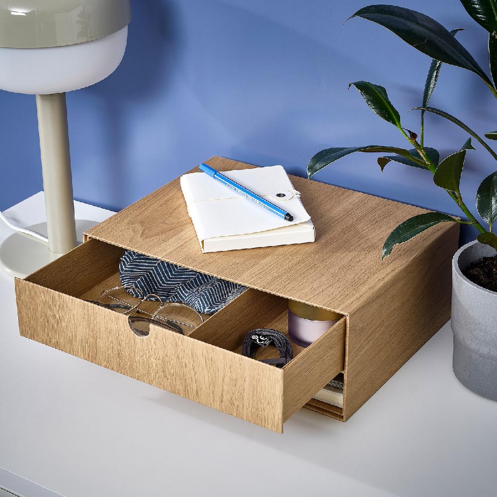 IKEA HÄSTVISKARE Mini-Kommode Eichenachbildung 32x24 cm VIP-Rabatte