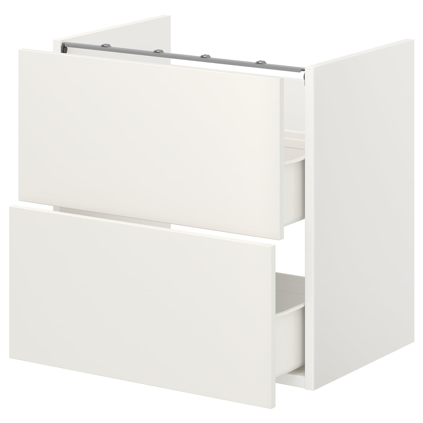 IKEA ENHET Waschbeckenunterschr mit 2 Schubl weiß 60x42x60 cm