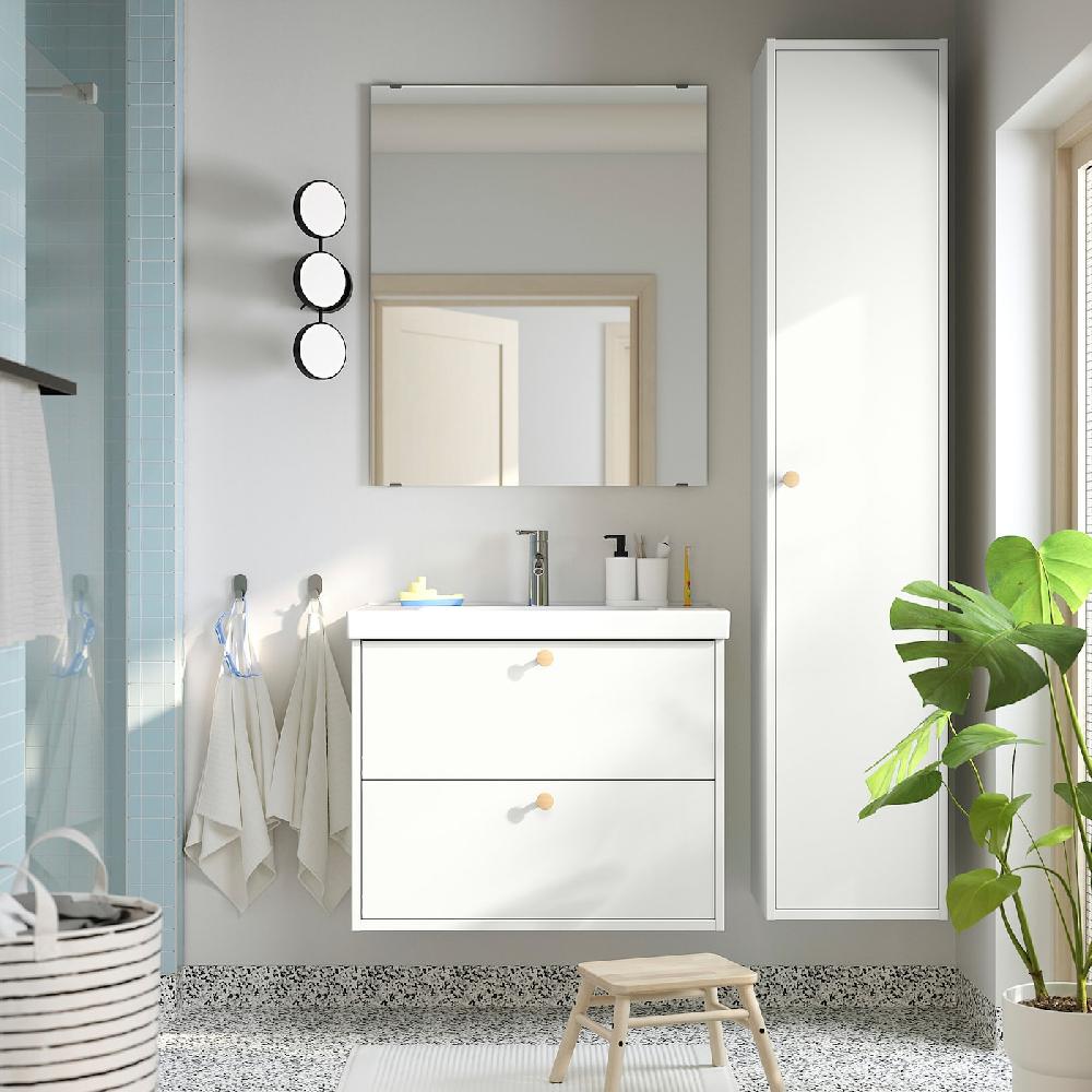 IKEA HAVBÄCK Hochschrank mit Tür weiß 40x35x195 cm Letzter Tag