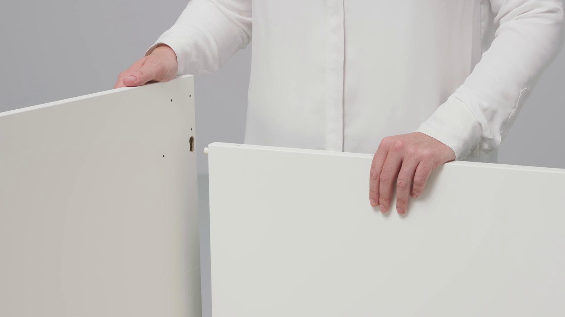 IKEA ENHET Hochschrank mit 4 Böden+Türen weiß 30x32x180 cm Zeitbegrenzte Promotion