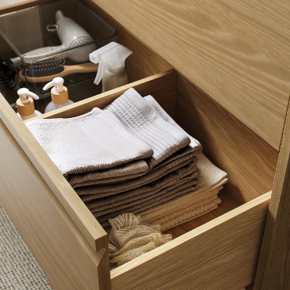 IKEA ÄNGSJÖN / BACKSJÖN Waschbeckenschr./Waschb./Mischbat. Eichenachbildung/schwarz marmoriert 102x49x71 cm Bis zu 60% Rabatt