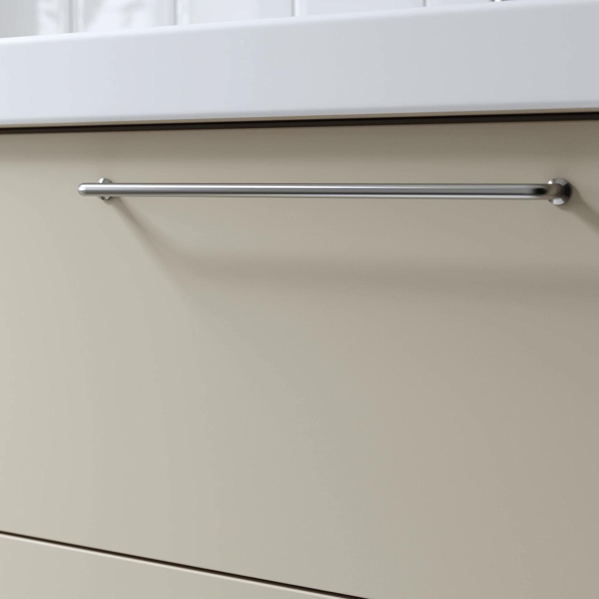 IKEA HAVBÄCK Waschbeckenschrank mit Schubladen beige 60x48x63 cm Clearance-Verkauf
