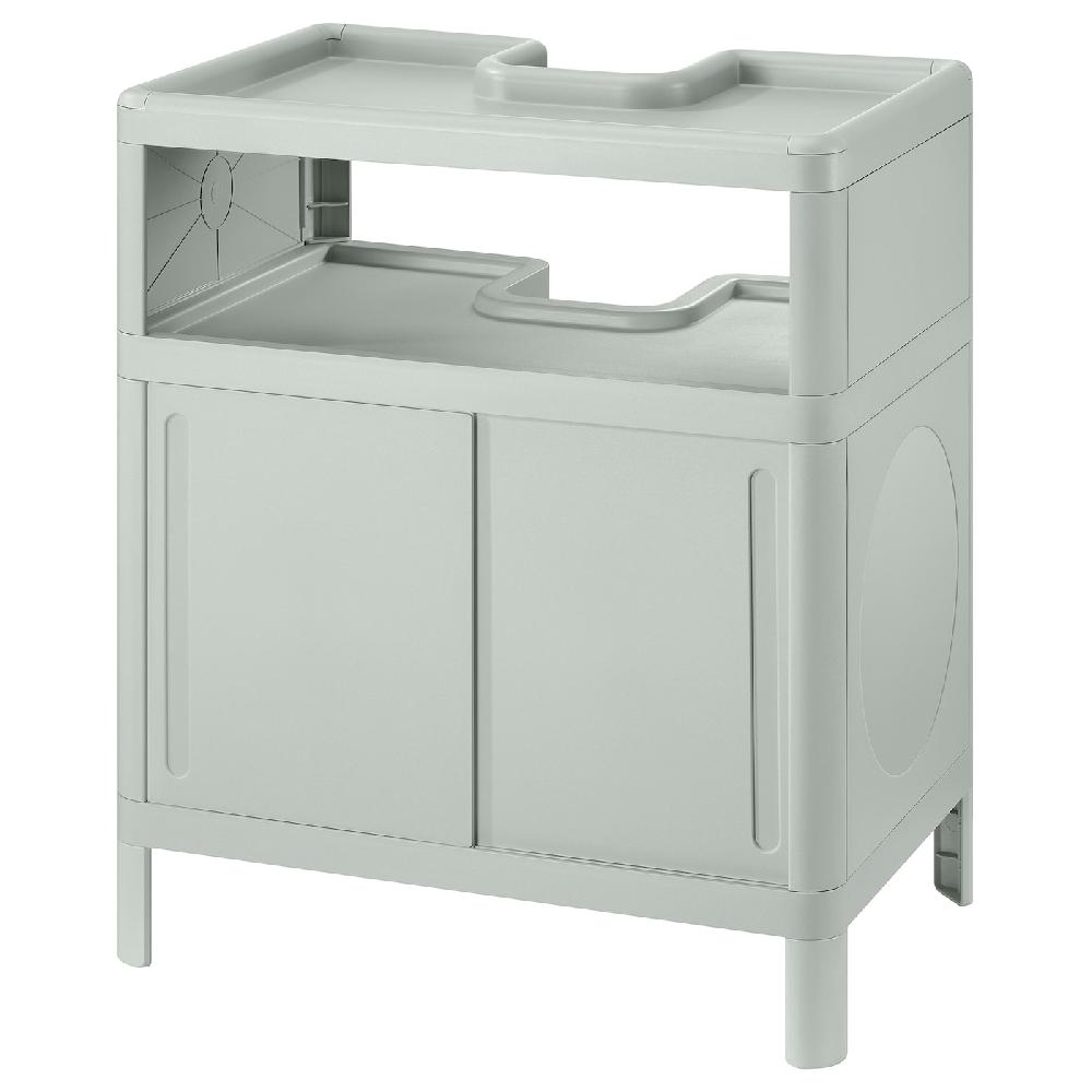 IKEA IVÖSJÖN Waschbeckenunterschrank mit Schiebetüren/grün 50x33x57 cm