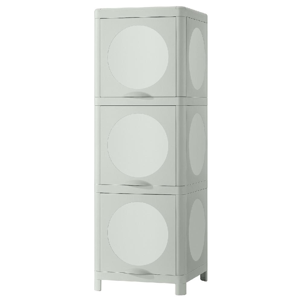 IKEA IVÖSJÖN Schrank mit Türen grün 33x34x99 cm