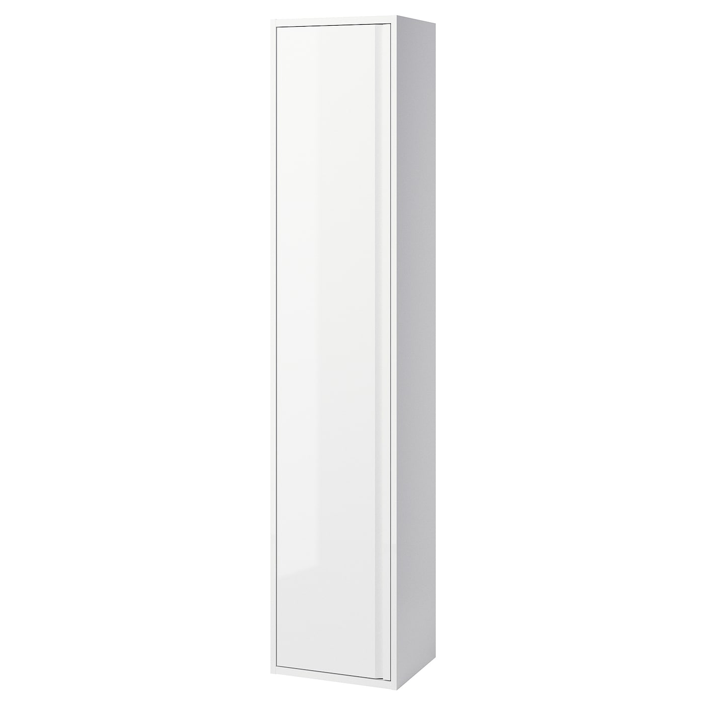 IKEA ÄNGSJÖN Hochschrank mit Tür Hochglanz weiß 40x35x195 cm