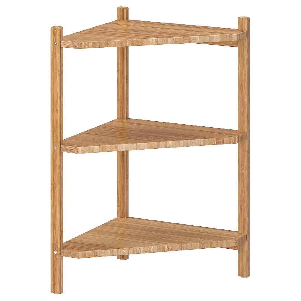 IKEA RÅGRUND Waschbecken-/Eckregal Bambus 34x60 cm