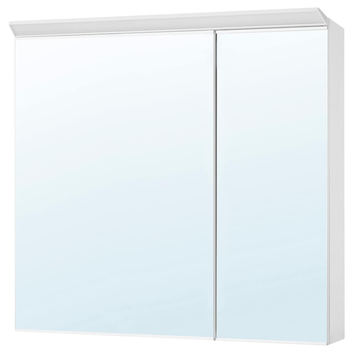 IKEA TREASJÖN Spiegelschrank m. 2 Türen+int. Bel. 80x17x75 cm Rabatt