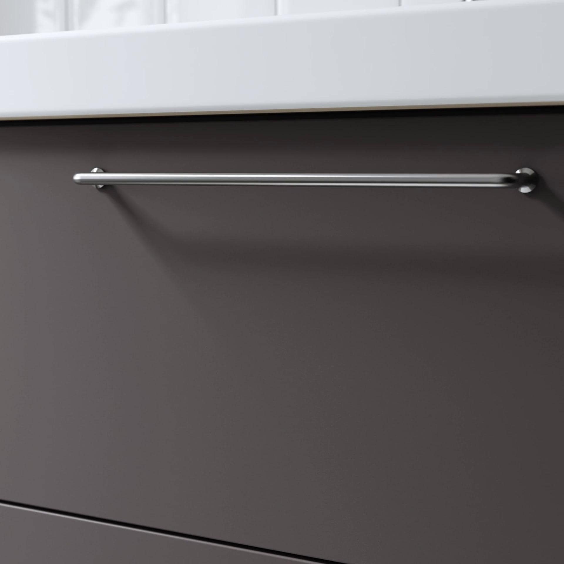 IKEA HAVBÄCK Hochschrank mit Tür dunkelgrau 40x35x195 cm Preisnachlass