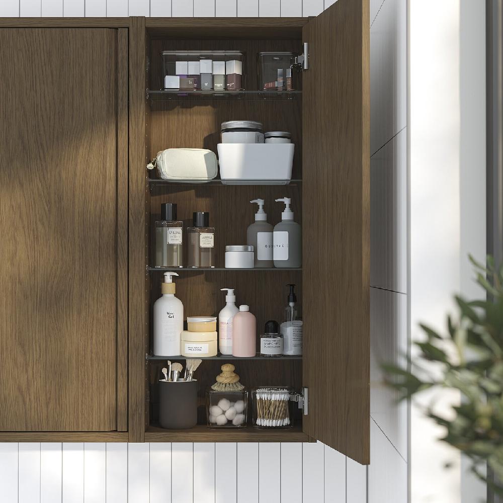 IKEA ÄNGSJÖN Wandschrank mit Tür braun Eichenachbildung 40x15x95 cm Black Friday