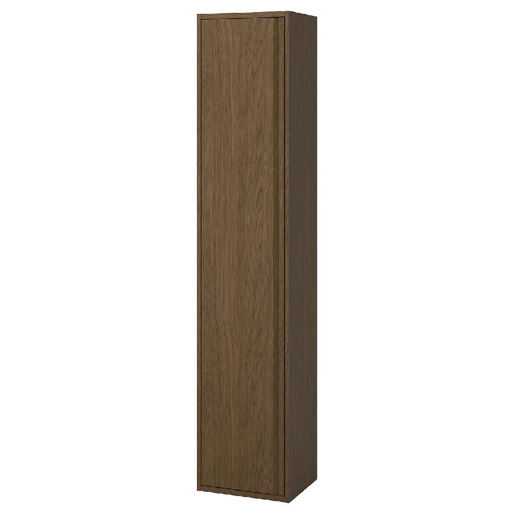 IKEA ÄNGSJÖN Hochschrank mit Tür braun Eichenachbildung 40x35x195 cm