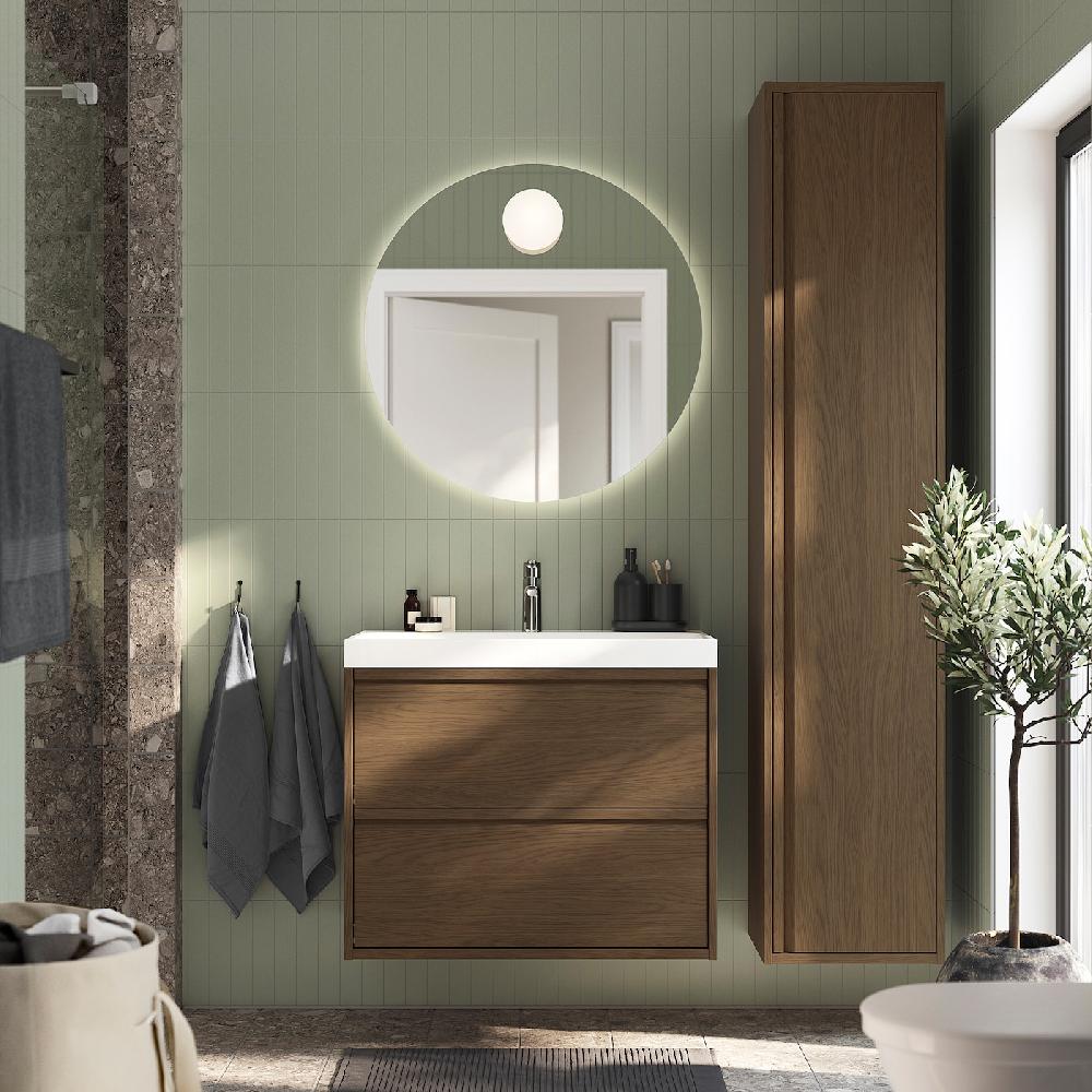 IKEA ÄNGSJÖN Hochschrank mit Tür braun Eichenachbildung 40x35x195 cm Cyber Monday