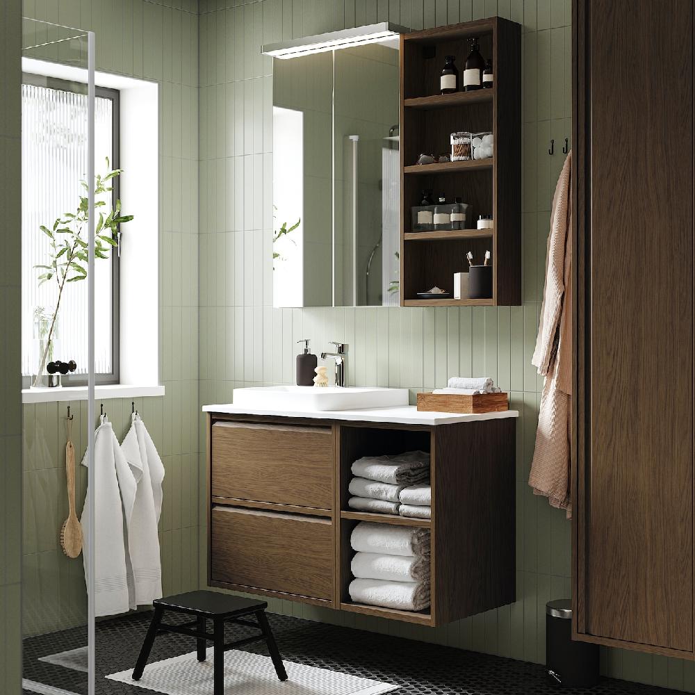 IKEA HAGAÅN Regal braun Eichenachbildung 40x48x63 cm Osterangebot