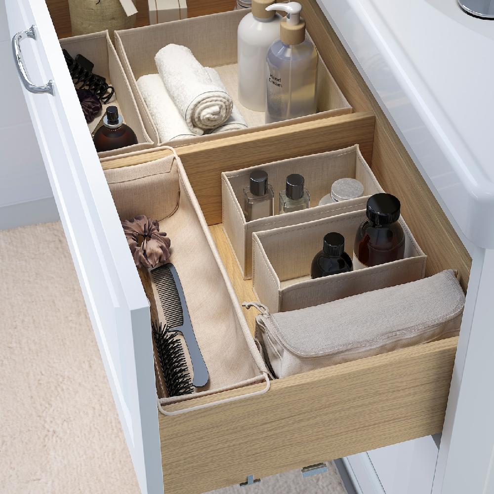 IKEA BOLLÖSUND Schubladeneinsatz 4er-Set beige Jubiläumsangebot