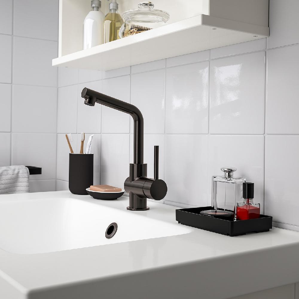 IKEA SKOGSVIKEN Tablett schwarz 10x15 cm Lagerräumung