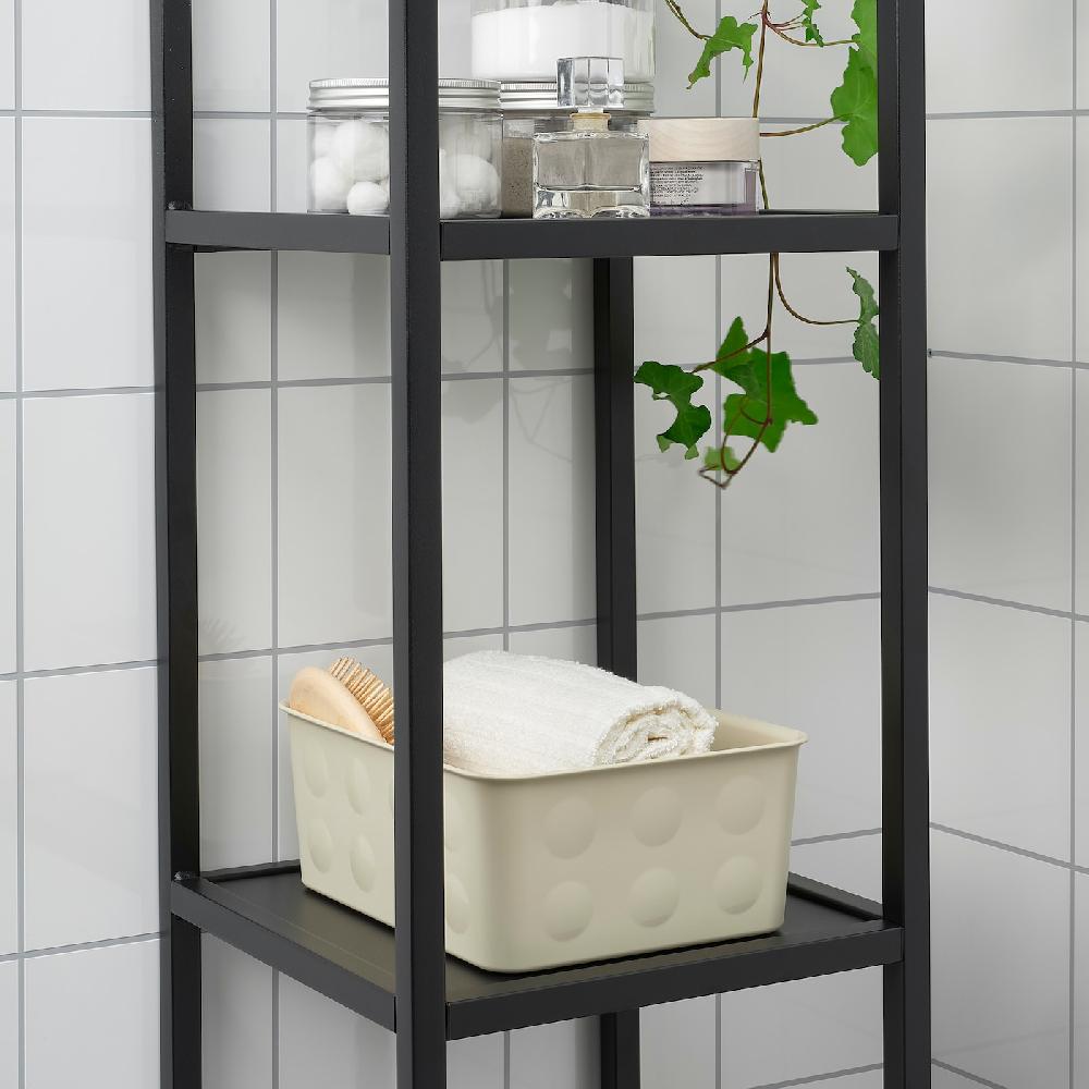 IKEA NOJIG Sortierbox Kunststoff/beige 20x25x10 cm Top Angebot