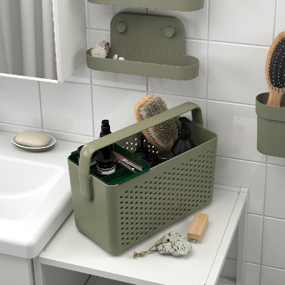 IKEA UPPRÄMEN Korb graugrün 35x17x25 cm Neueste Mode