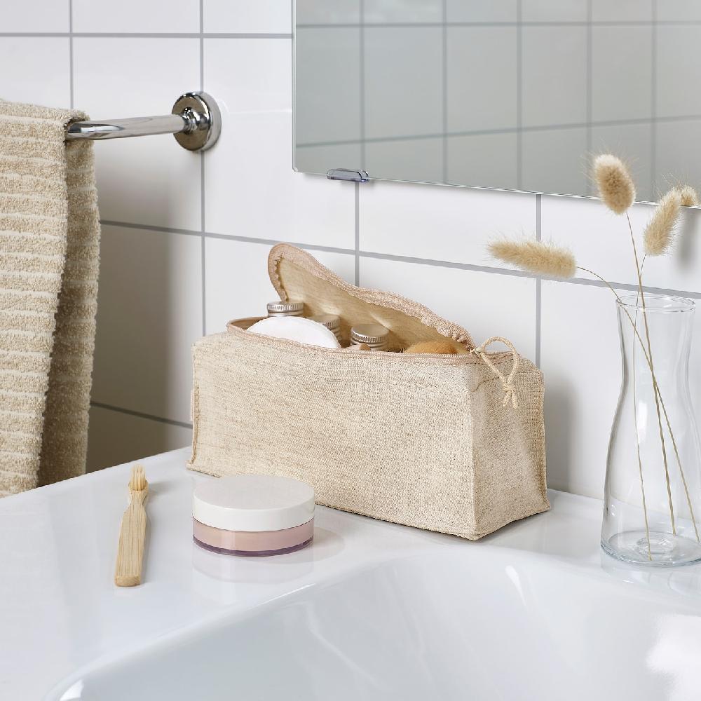 IKEA BOLLÖSUND Kulturbeutel beige Neuheiten
