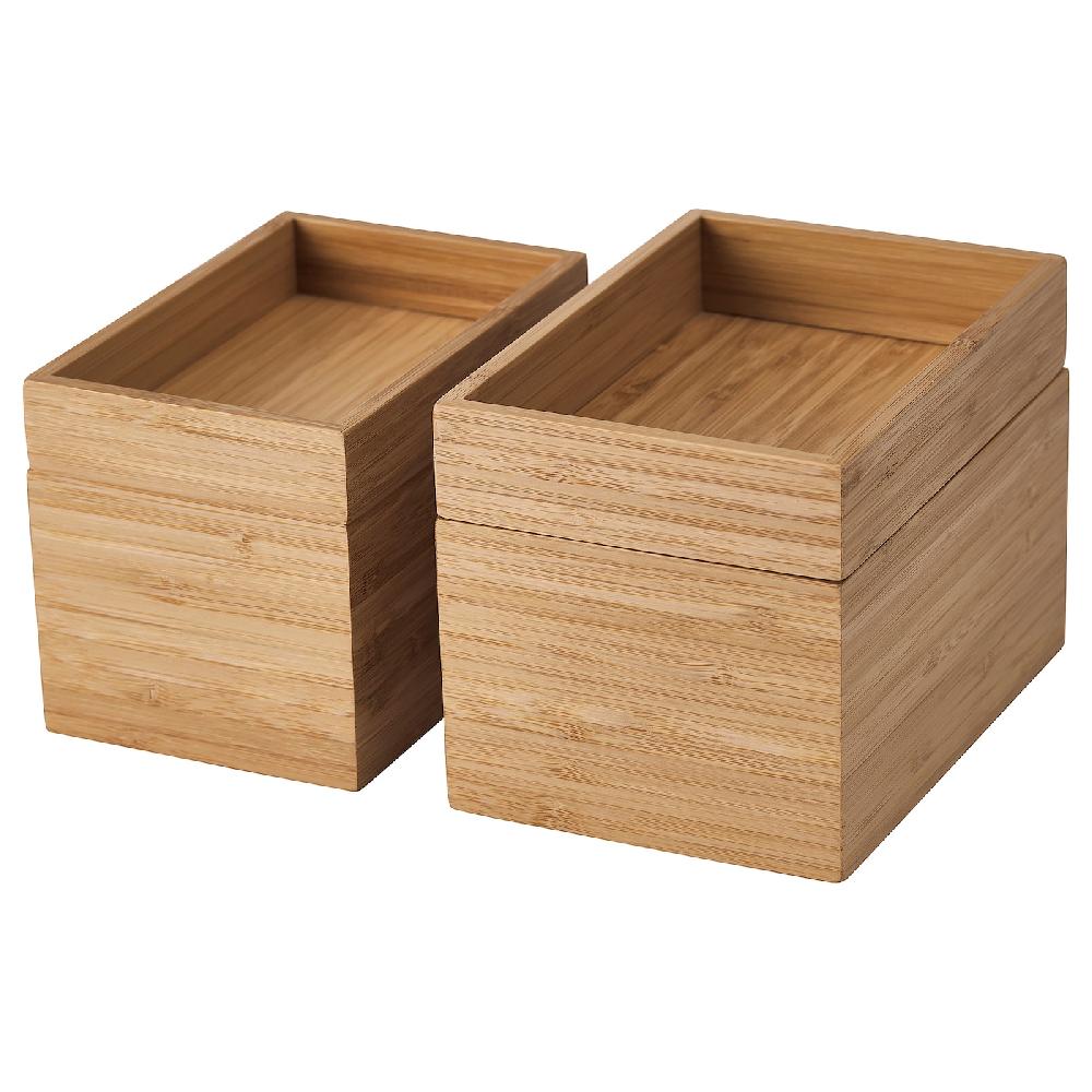 IKEA DRAGAN Badezimmer-Set 4-tlg. Bambus