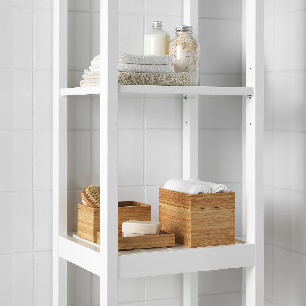 IKEA DRAGAN Badezimmer-Set 4-tlg. Bambus Riesige Ersparnisse