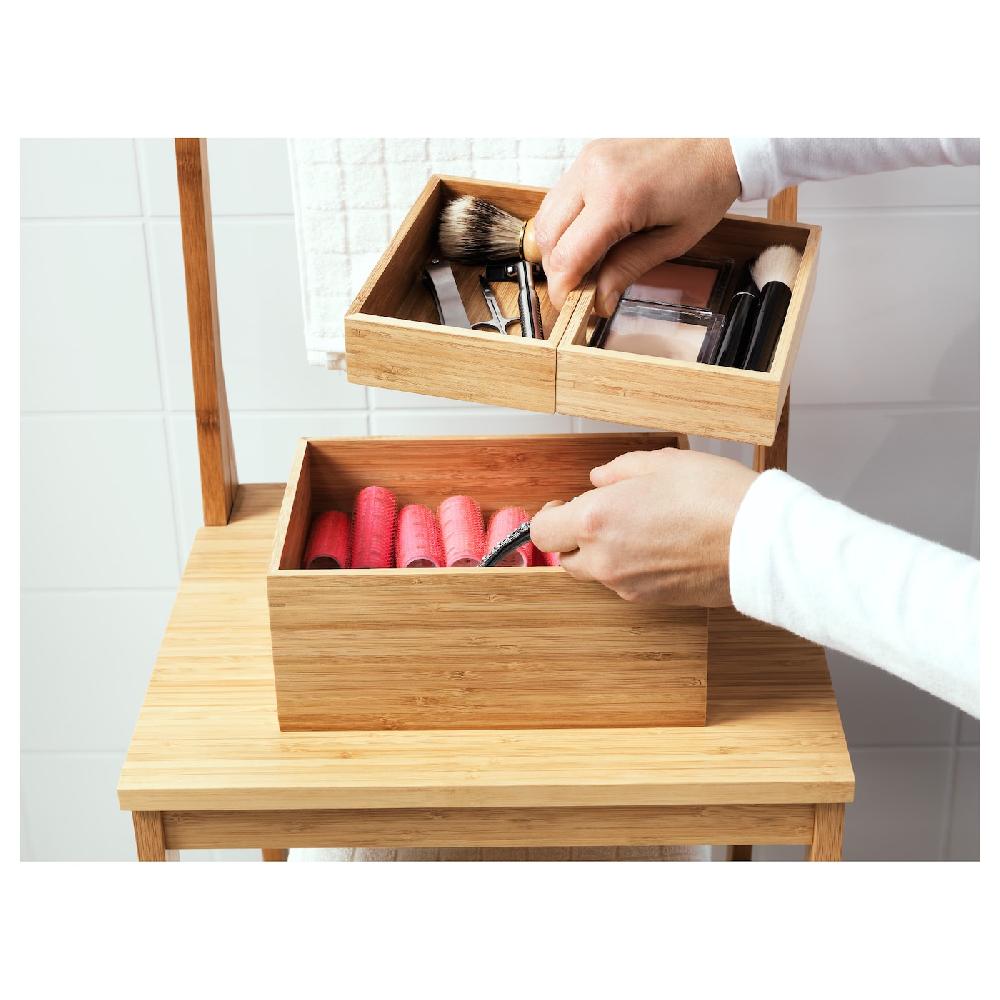 IKEA DRAGAN Box 3er-Set Bambus 23x17x14 cm VIP-Rabatte