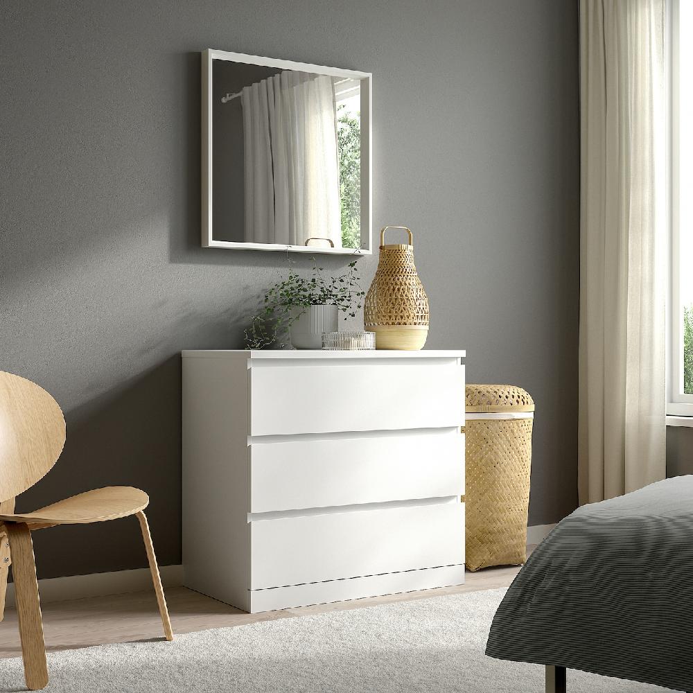 IKEA NISSEDAL Spiegel weiß 65x65 cm Wochenangebot