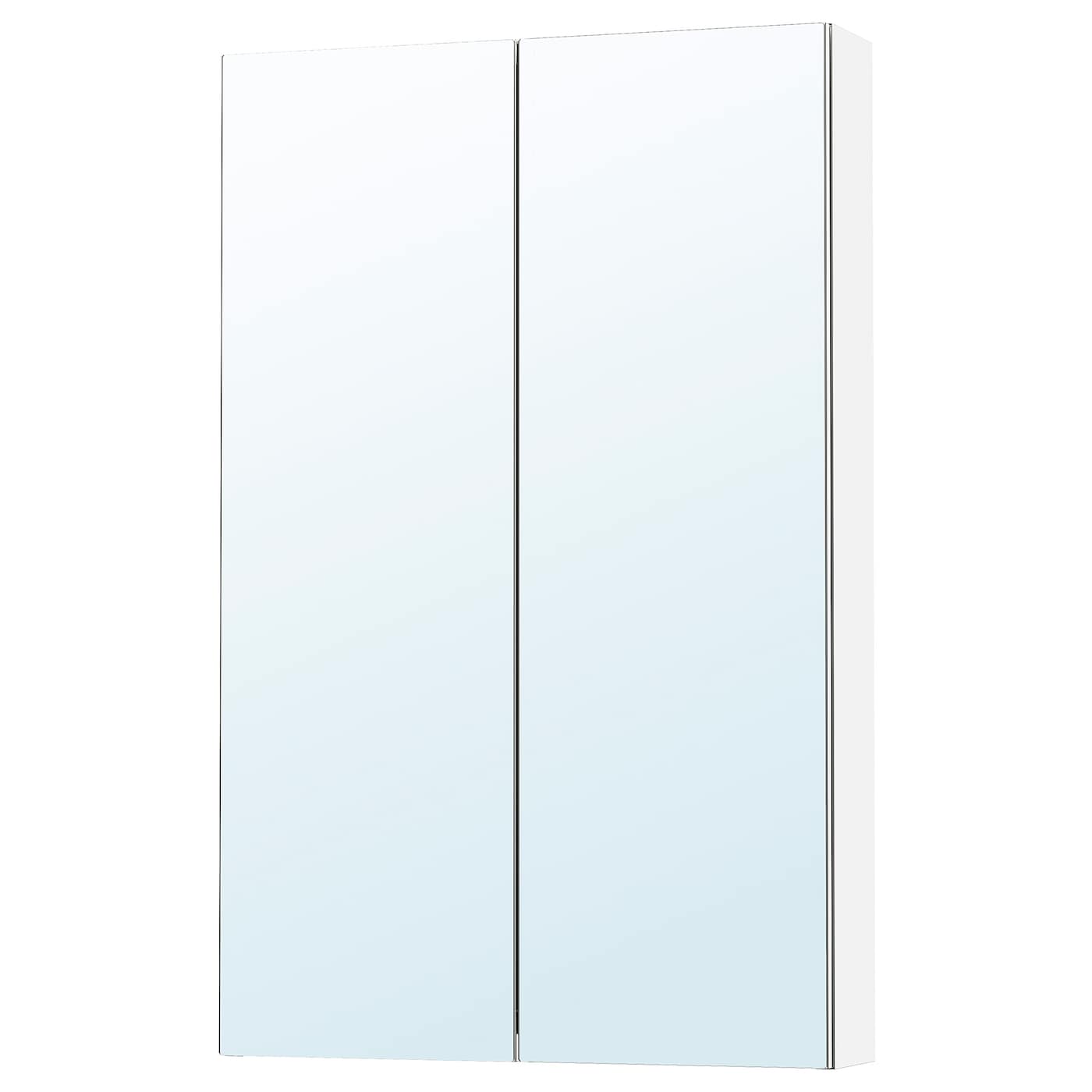 IKEA LETTAN Spiegelschrank mit Türen Spiegeleffekt/Spiegelglas 60x15x95 cm