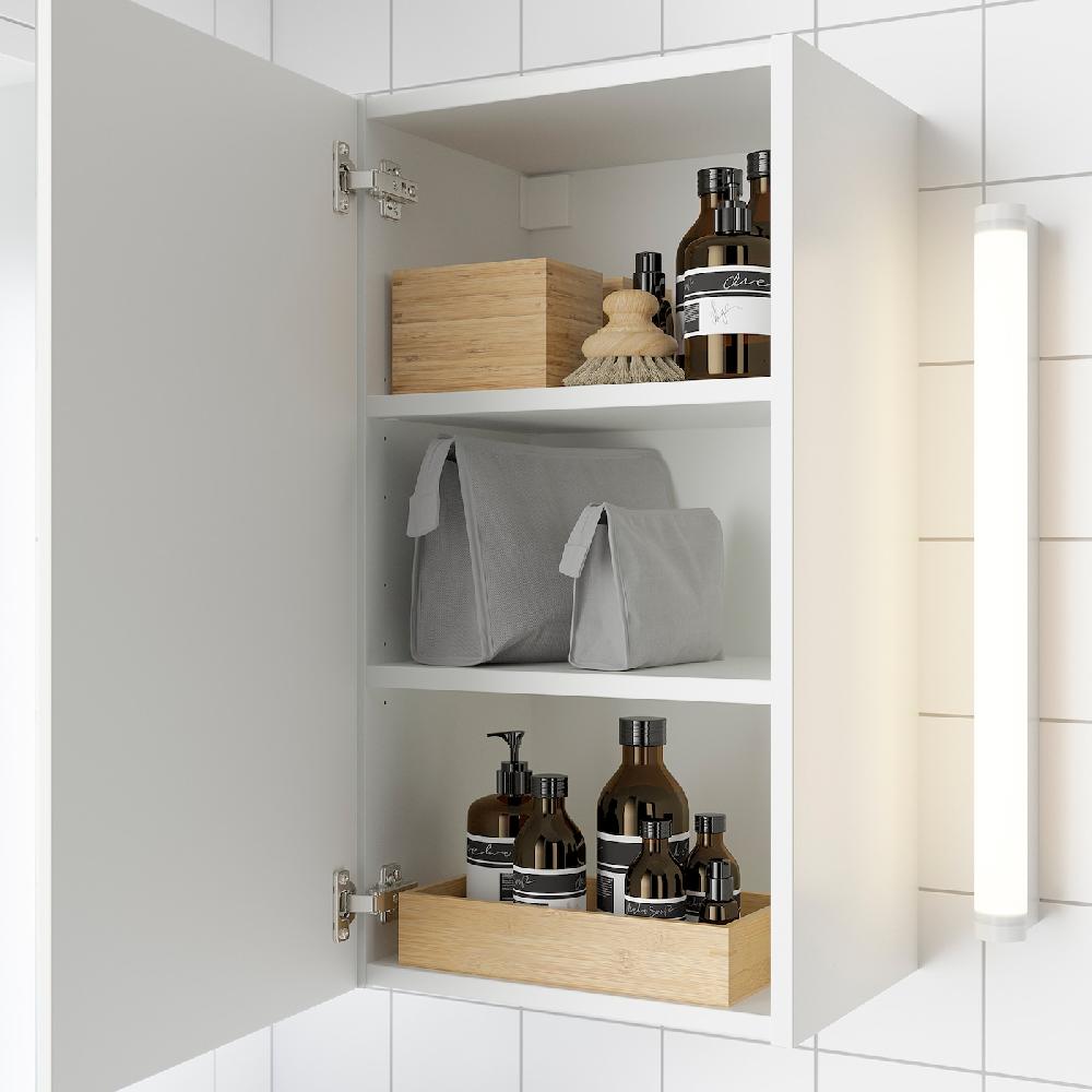 IKEA ENHET Spiegelschrank 1 Tür weiß 40x32x75 cm Letzte 3 Tage