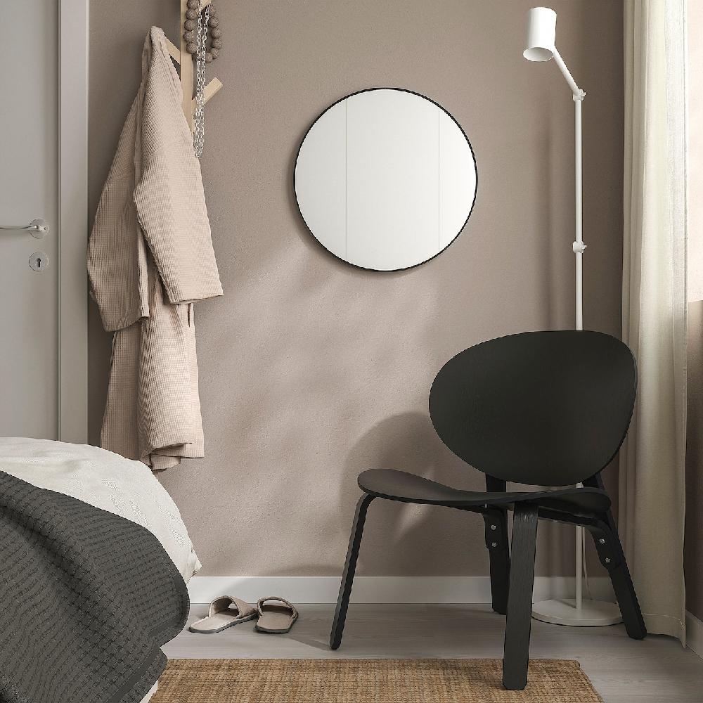 IKEA LINDBYN Spiegel schwarz 50 cm Bis zu 60% Rabatt