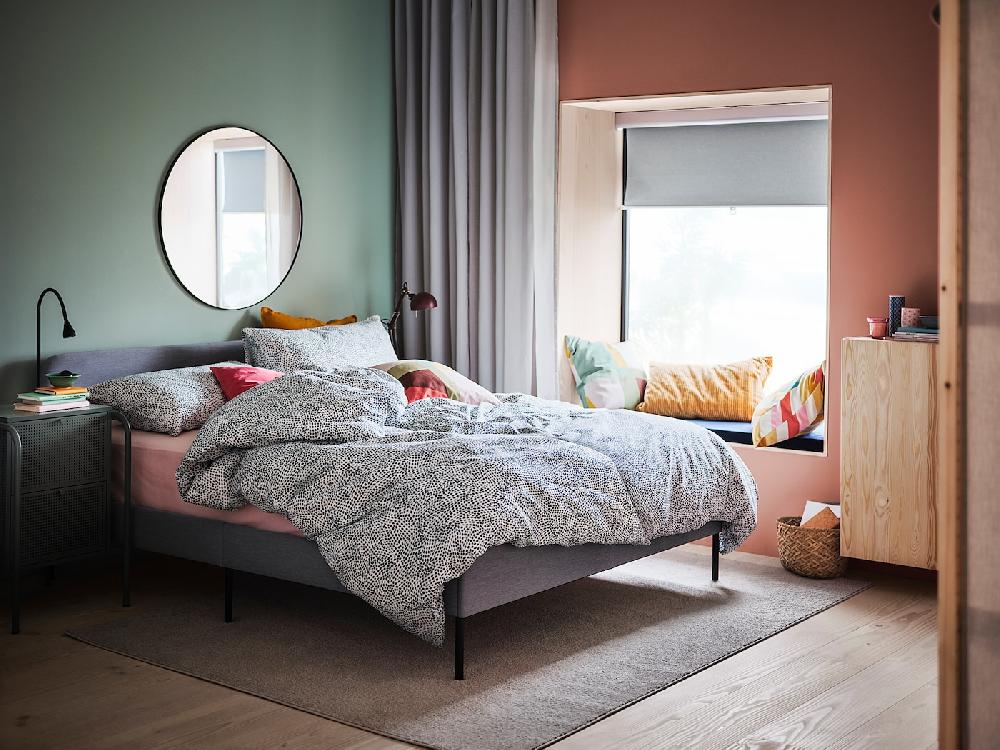 IKEA LINDBYN Spiegel schwarz 110 cm Discount Store für neue Produkte