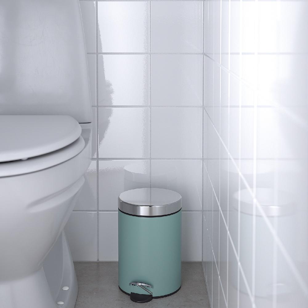 IKEA EKOLN Abfalleimer hell grautürkis 3 l 50% Rabatt mit kostenlosem Versand