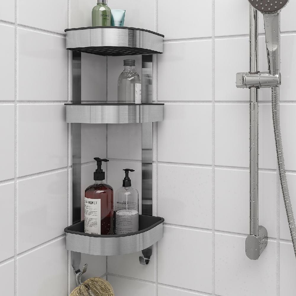 IKEA BROGRUND Wandeckregal Edelstahl 19x58 cm Begrenzt auf 3 Tage