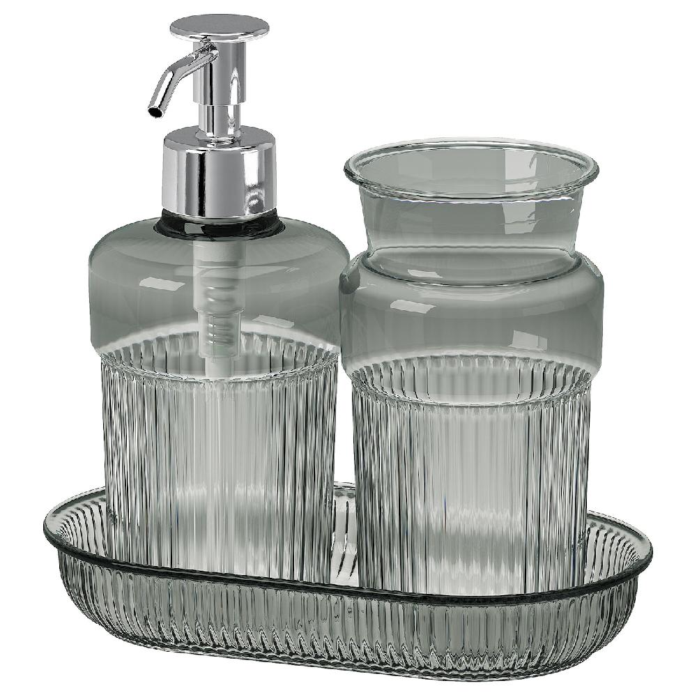 IKEA BROFJÄRDEN Badezimmer-Set 3-tlg. grau