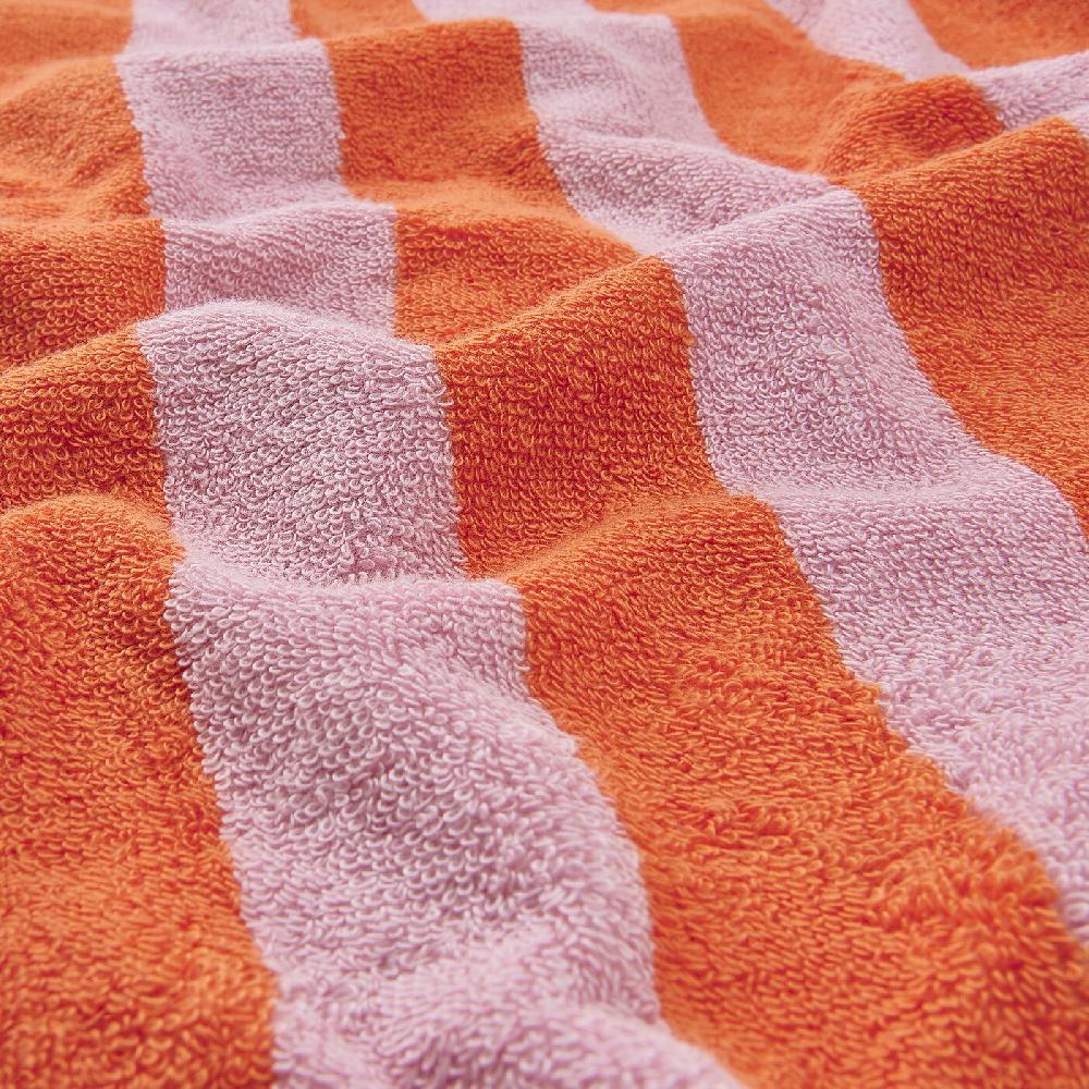 IKEA SLÅNHÖSTMAL Badetuch orange/rosa gestreift 70x140 cm Outlet