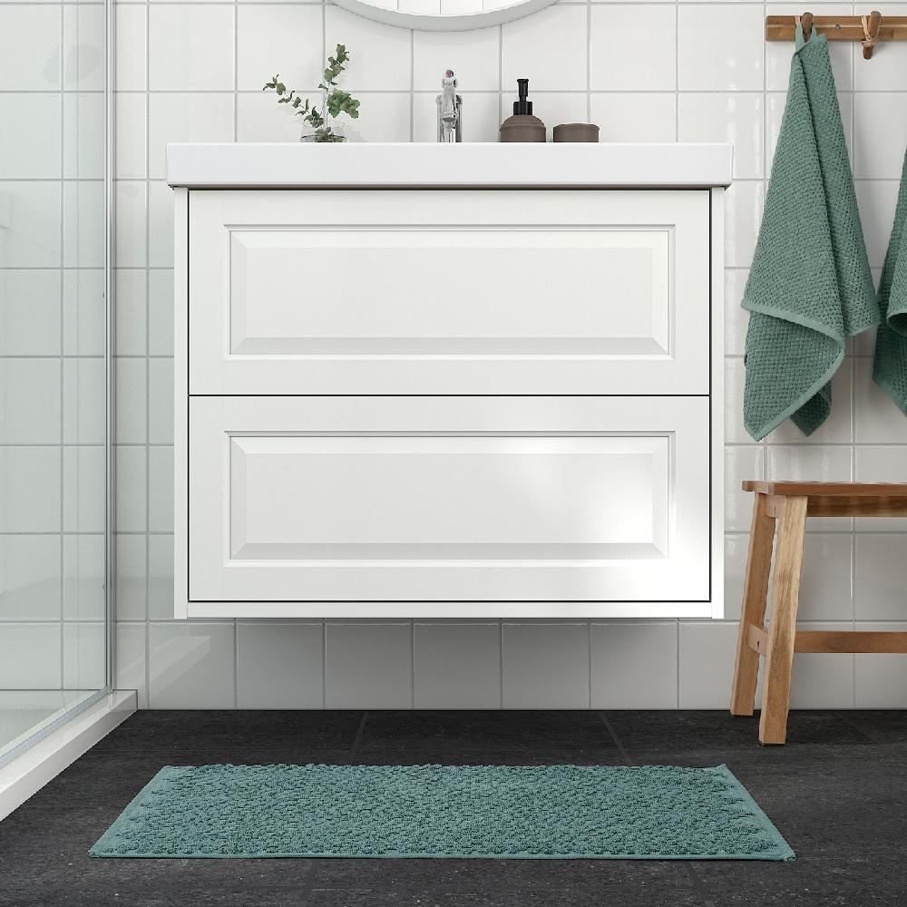 IKEA FJÄLLKATTFOT Badematte türkis 50x80 cm Hotsell
