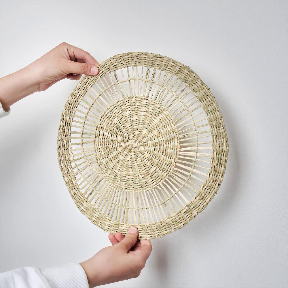 IKEA GILLSTAD Wanddekoration 3er-Set Riedgras Handarbeit Limitierter Zeitrabatt