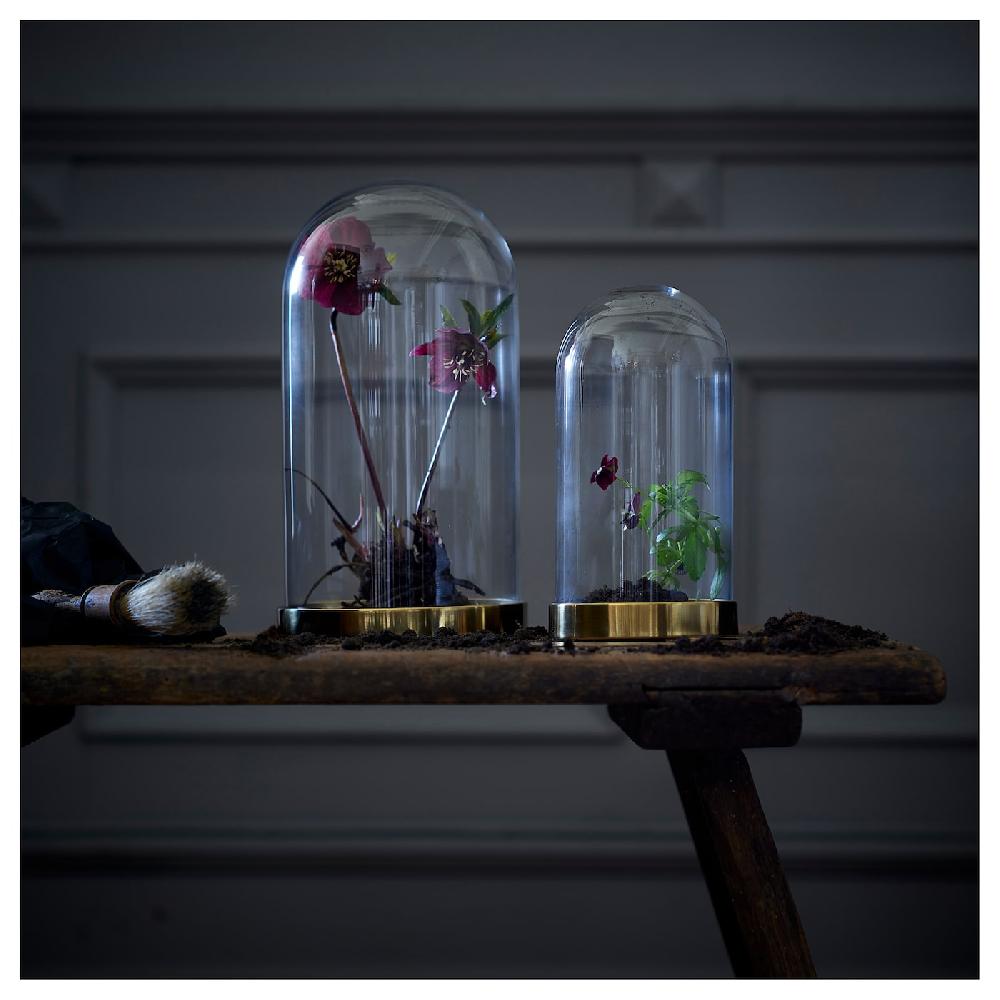 IKEA BEGÅVNING Glasglocke mit Teller 26 cm Sonderangebot