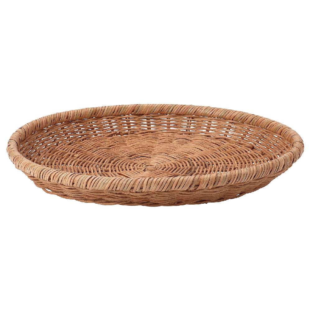 IKEA NÖJAKTIG Dekoschale Rattan 43 cm
