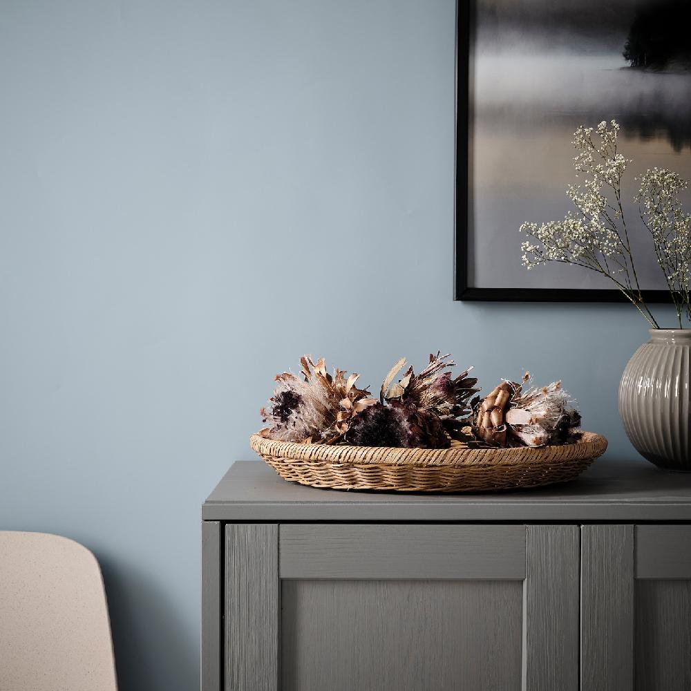 IKEA NÖJAKTIG Dekoschale Rattan 43 cm Preisnachlass