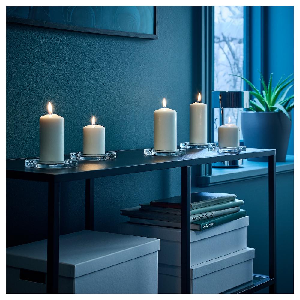 IKEA FENOMEN Blockkerze duftneutral 5er-Set naturfarben Online Outlet