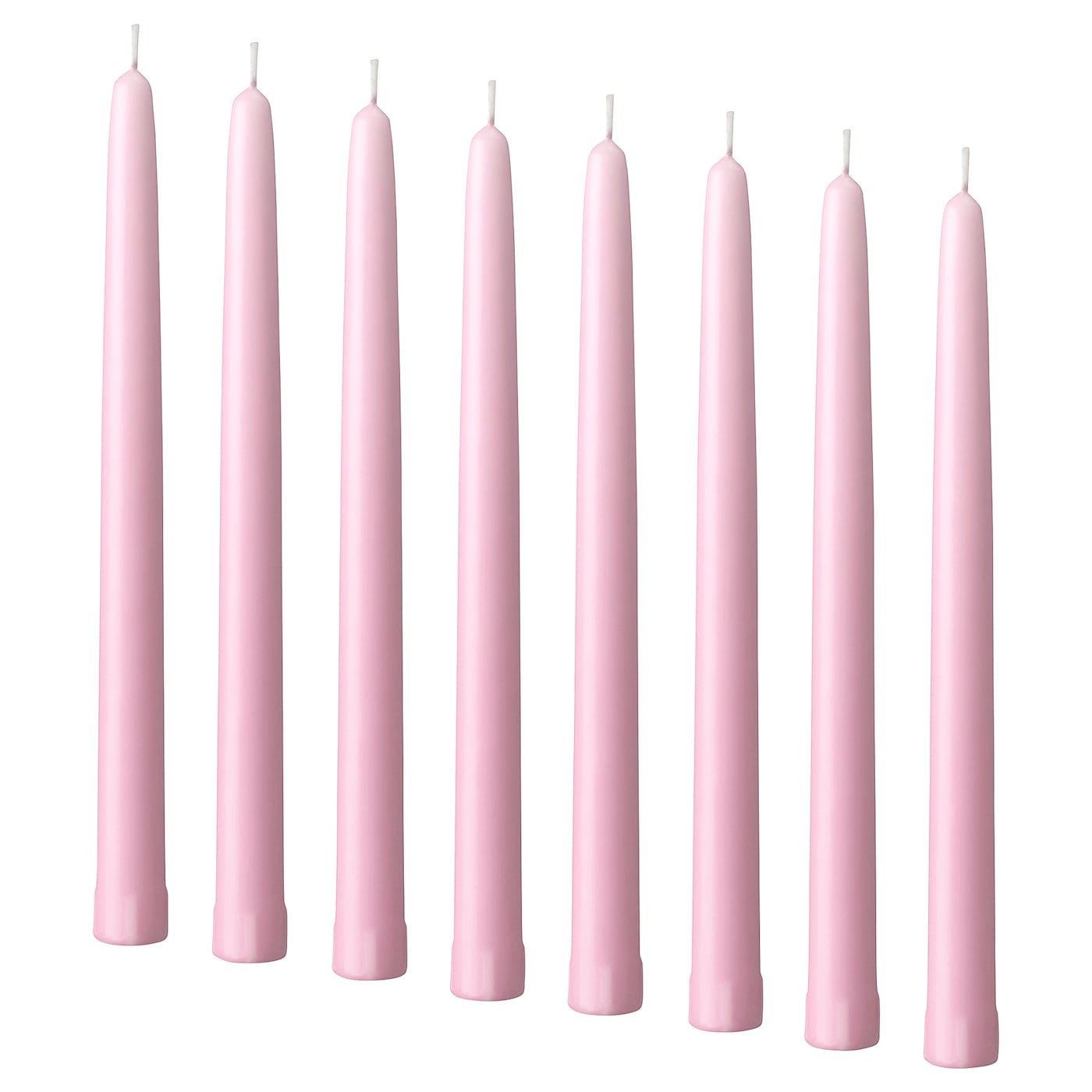 IKEA KLOKHET Kerze duftneutral hellrosa 25 cm
