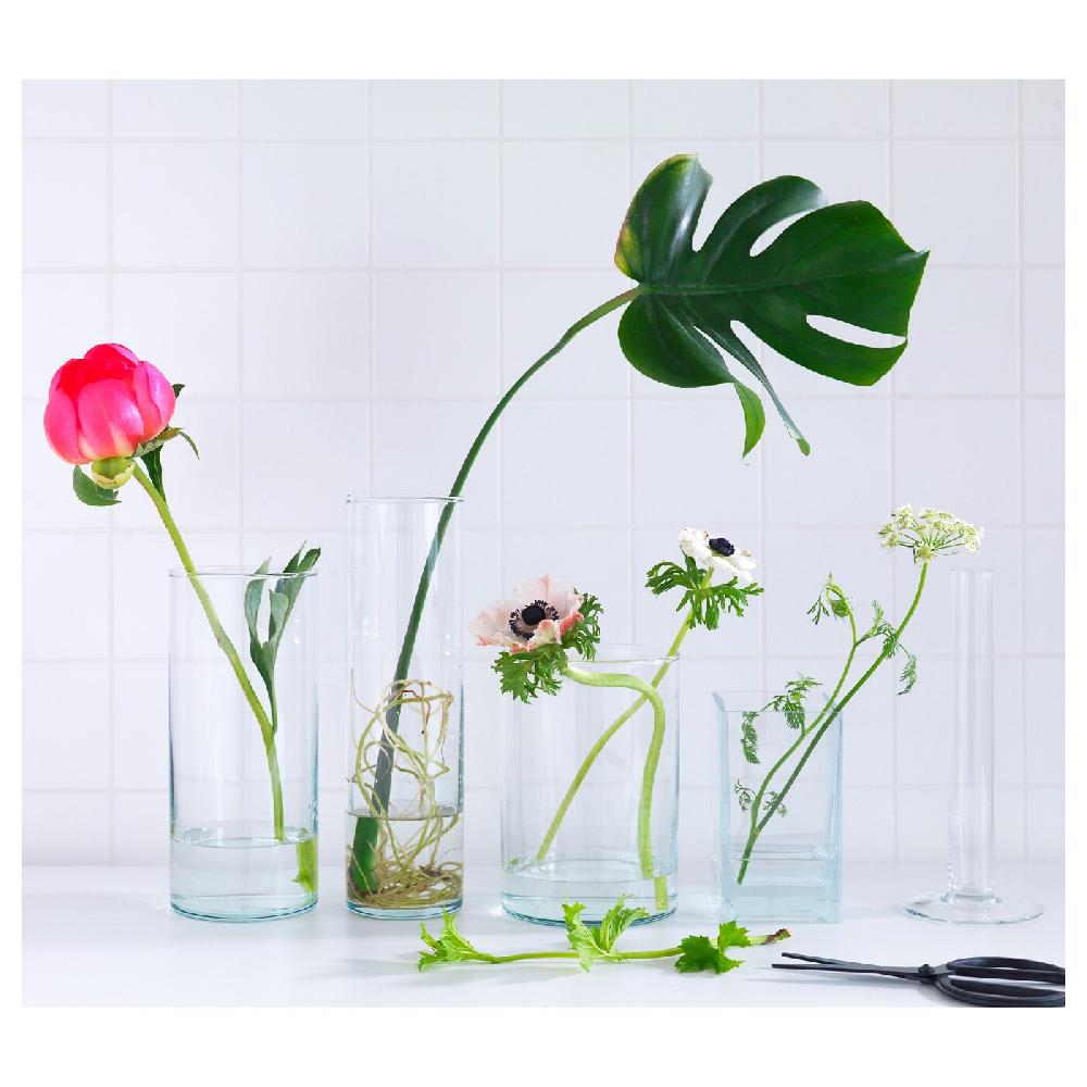 IKEA CYLINDER Vase 3er-Set Klarglas Bestseller