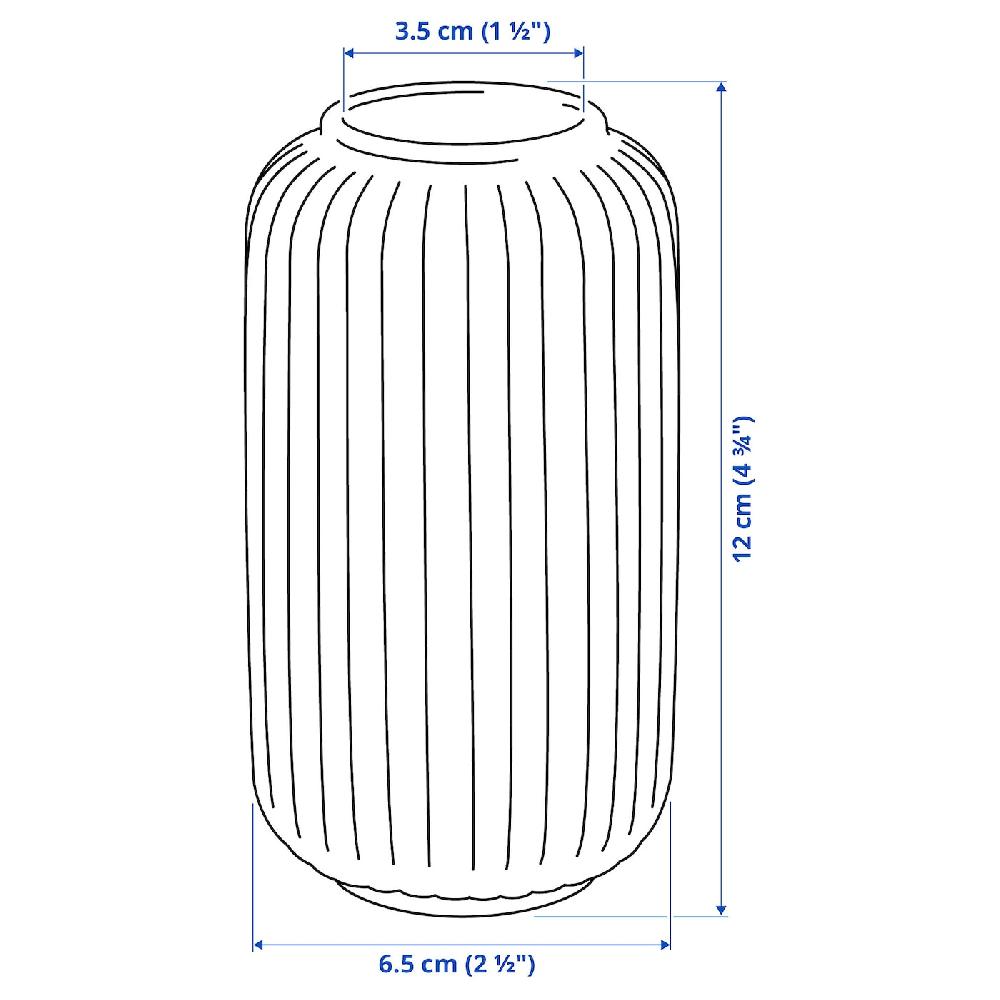 IKEA STILREN Vase helltürkis 12 cm Kauf eins, bekomm eins gratis