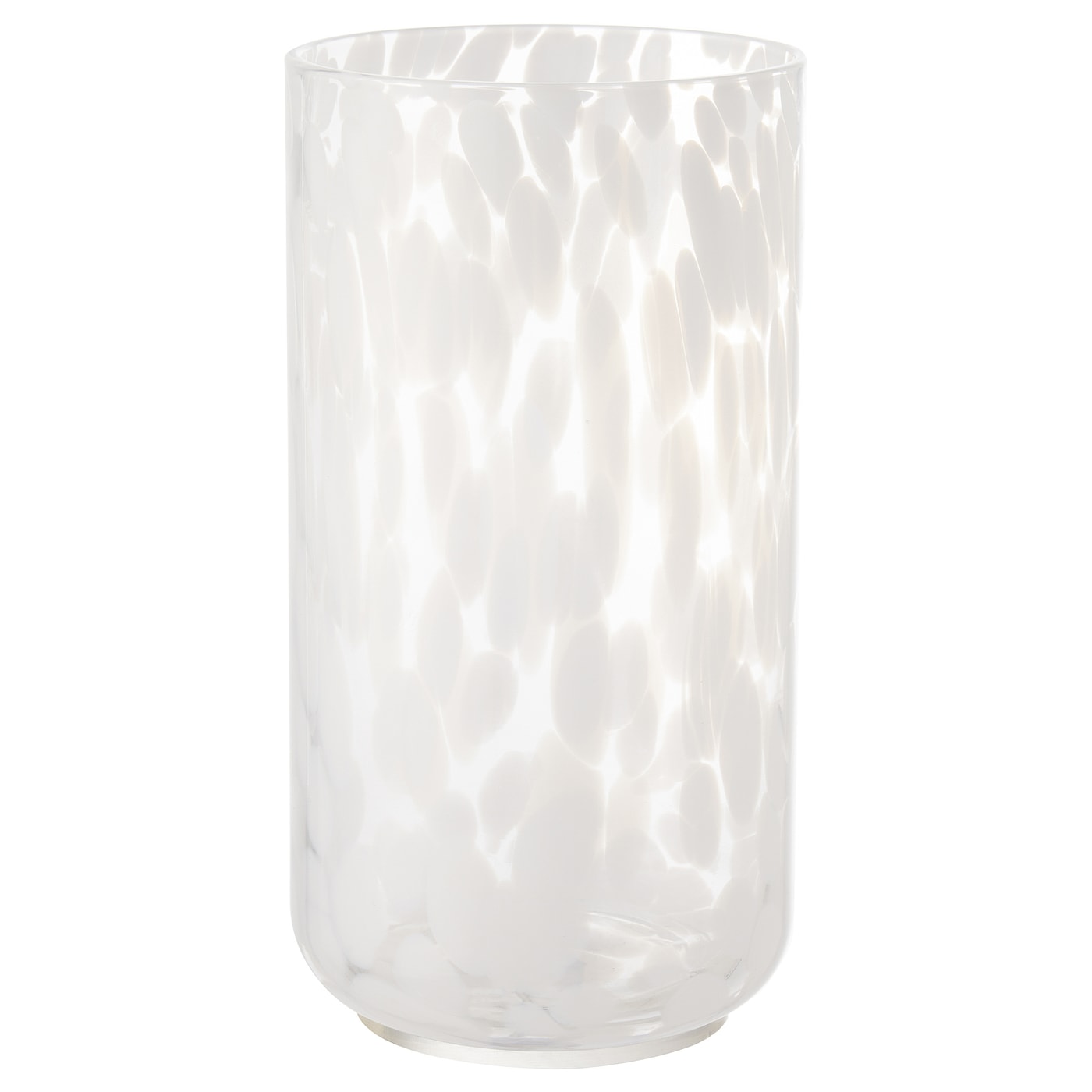 IKEA HÄCKOXEL Vase Punkte weiß 20 cm Tiefpreis