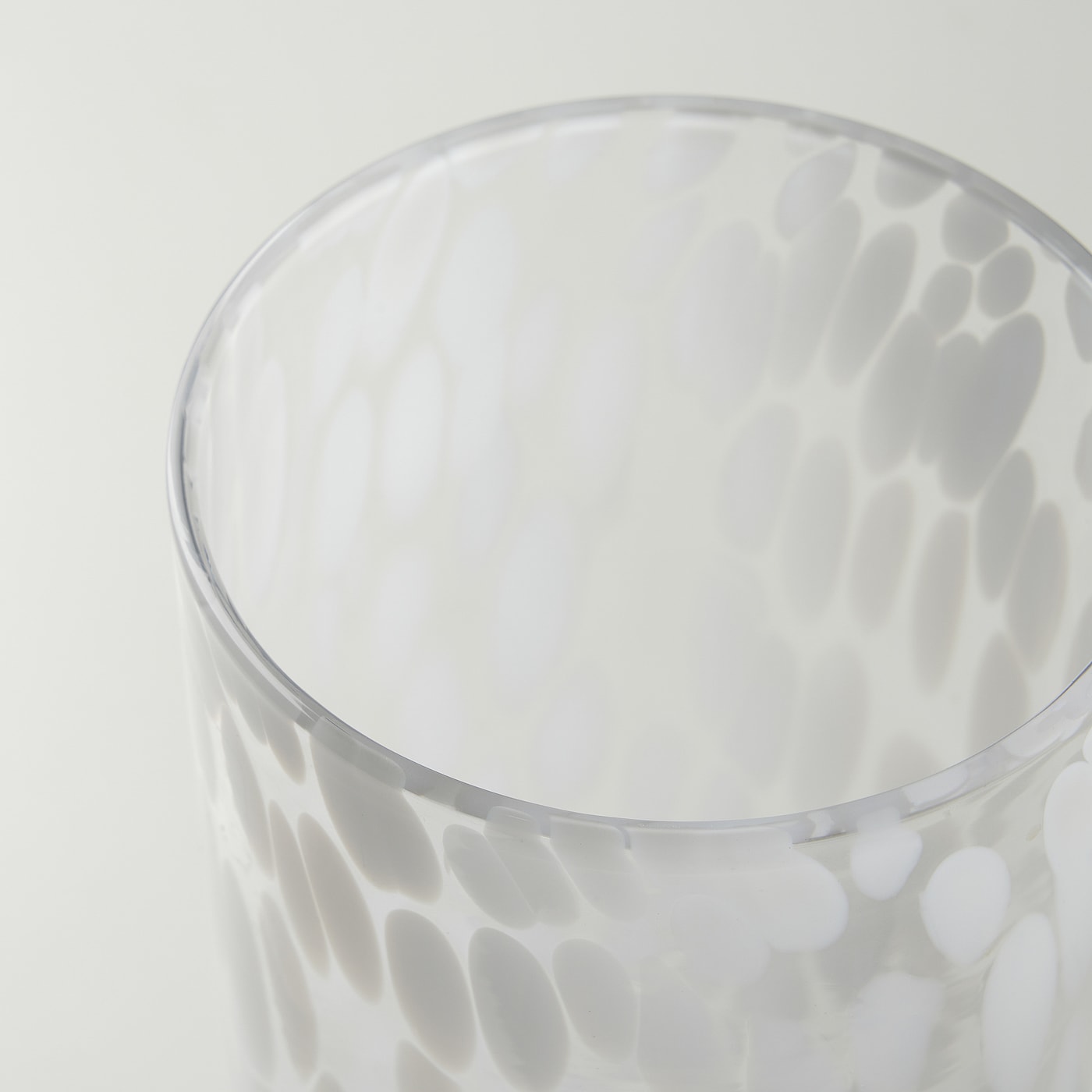 IKEA HÄCKOXEL Vase Punkte weiß 20 cm Tiefpreis